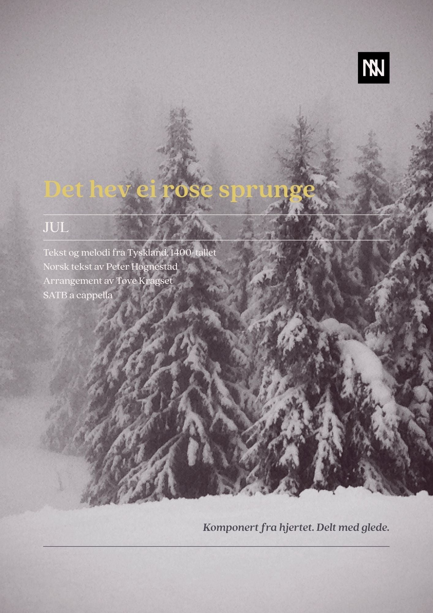 Det hev ei rose sprunge SATB