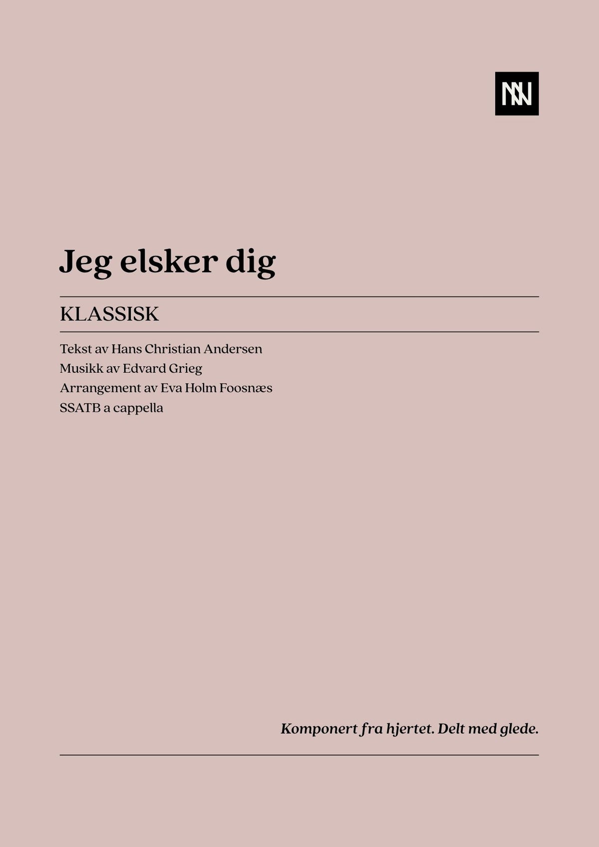 Jeg elsker dig SSATB
