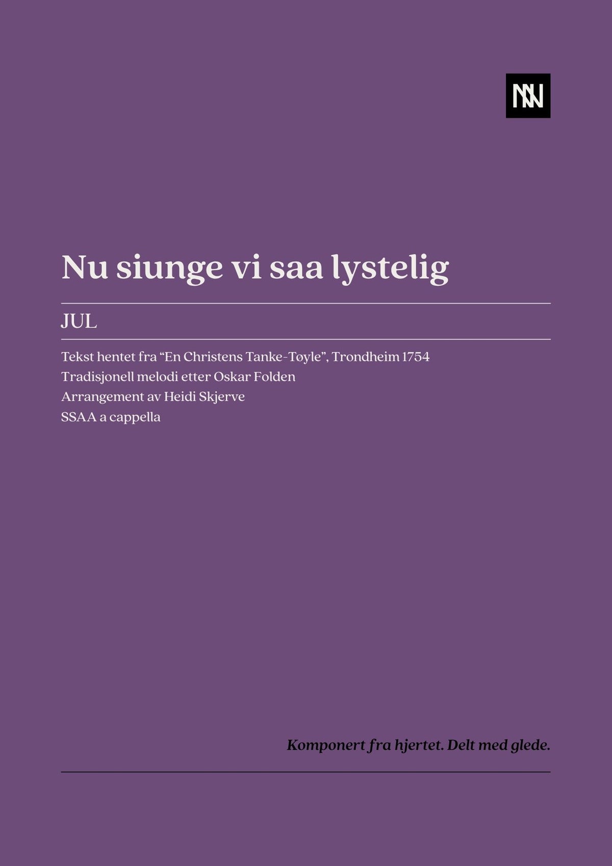 Nu siunge vi saa lystelig SSAA