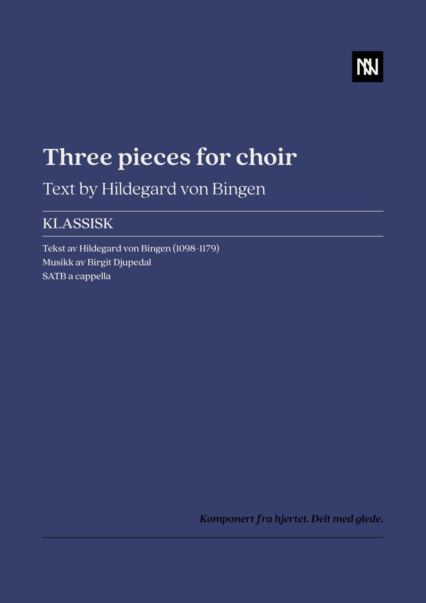 Three pieces for choir SATB
