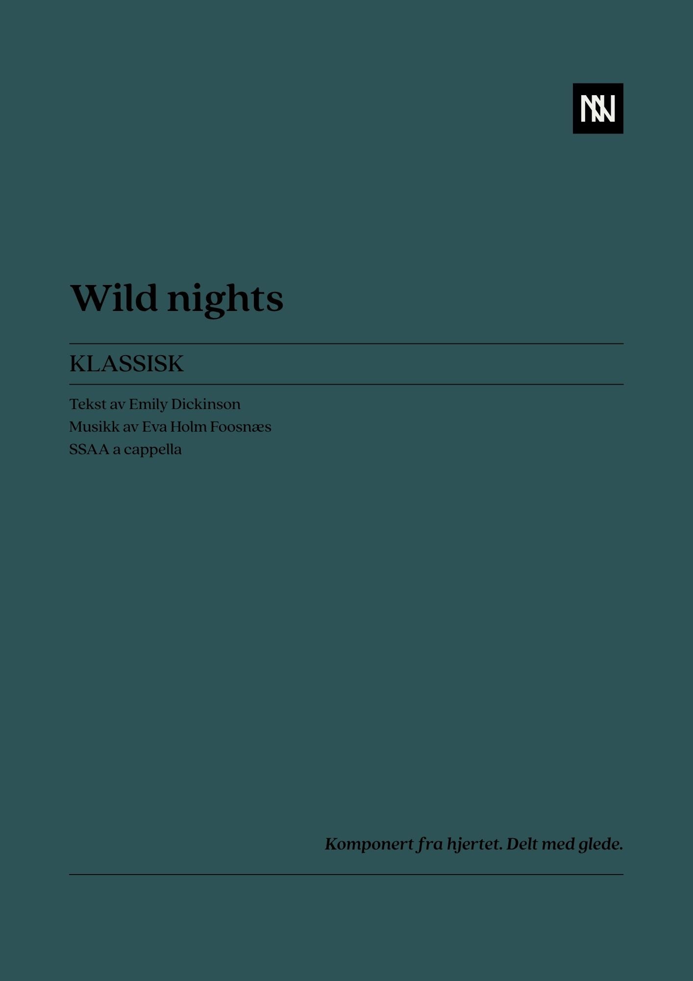 Wild nights SSAA