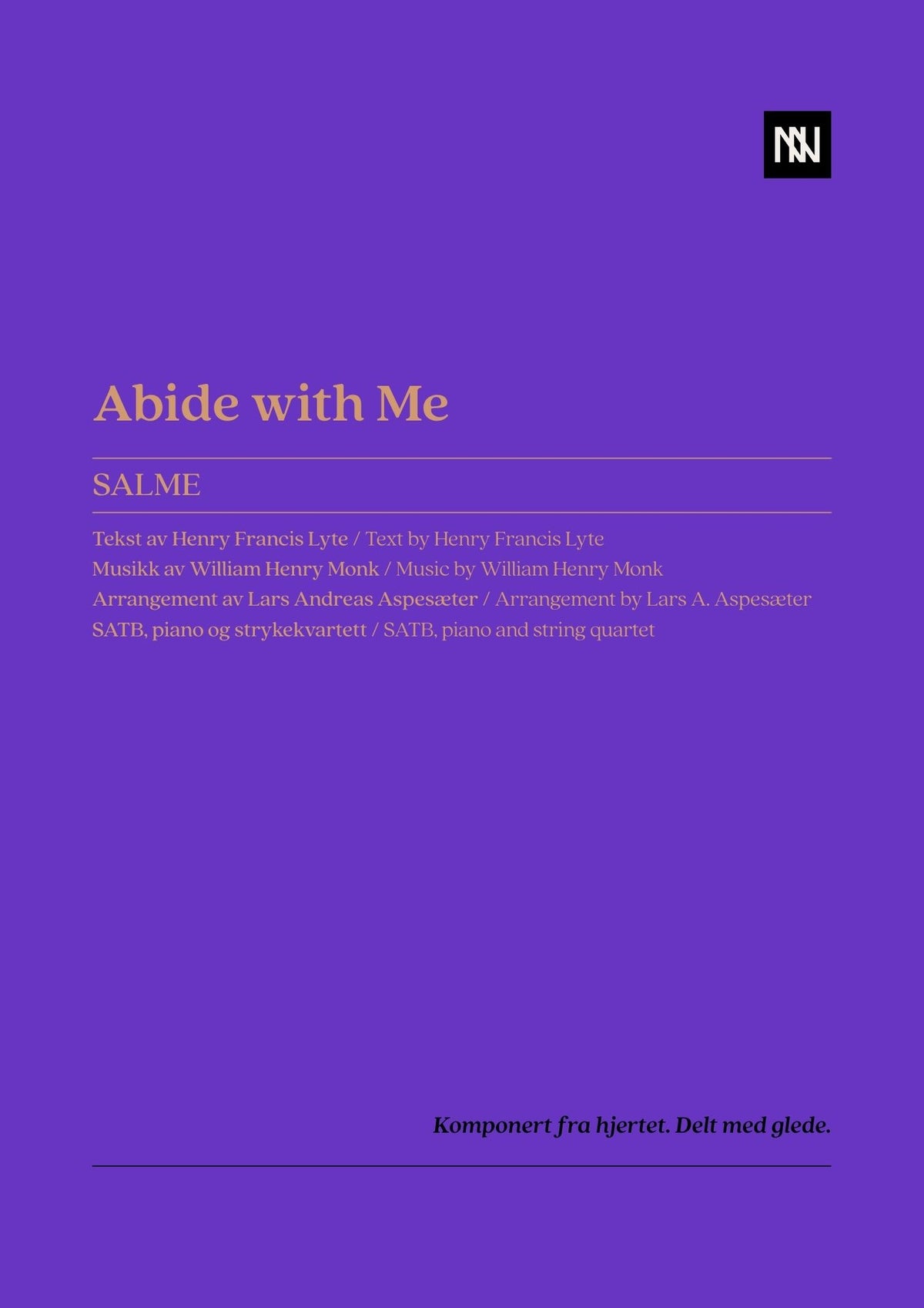 Abide with Me SATB, piano, strykekvartett