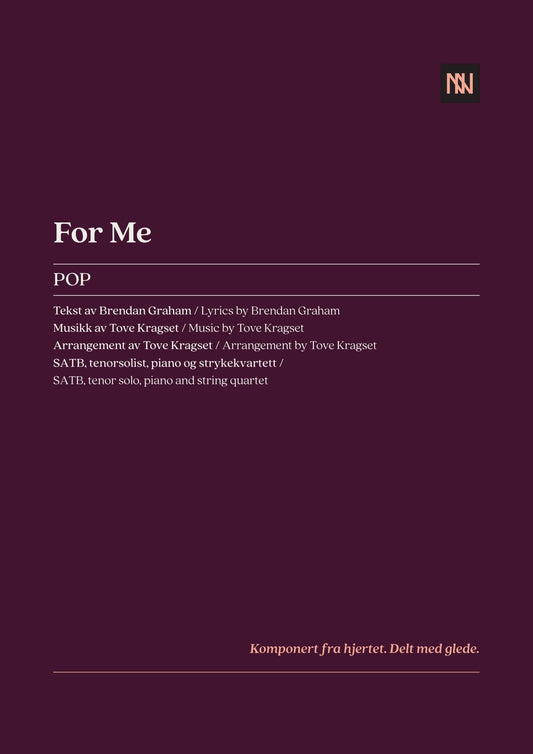 For Me SATB og stryk