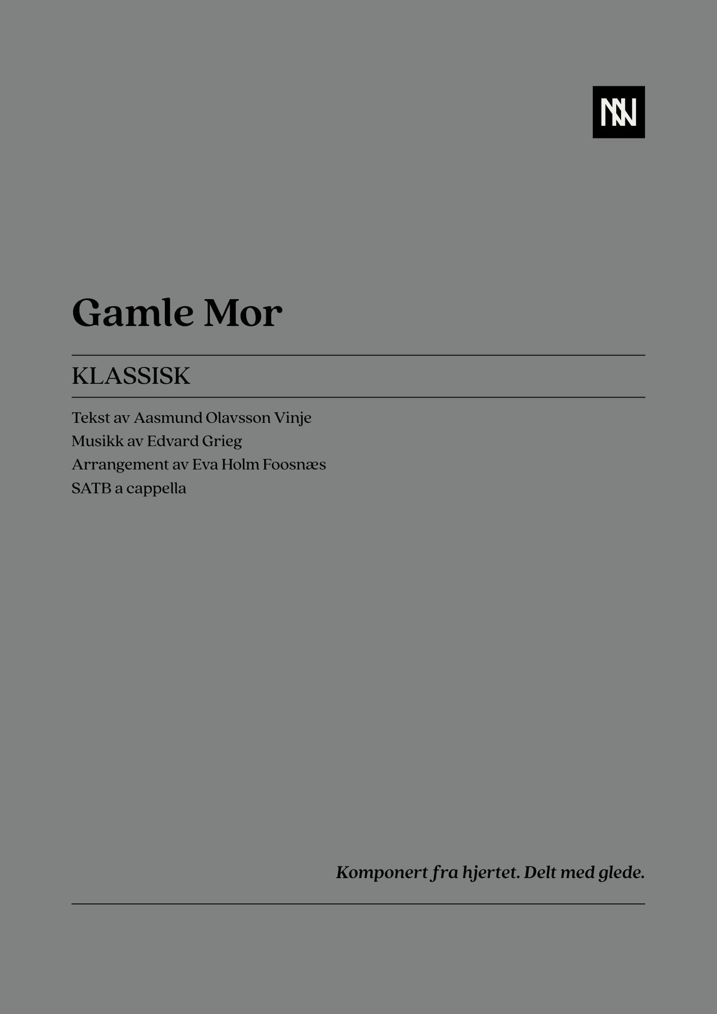 Gamle Mor SATB