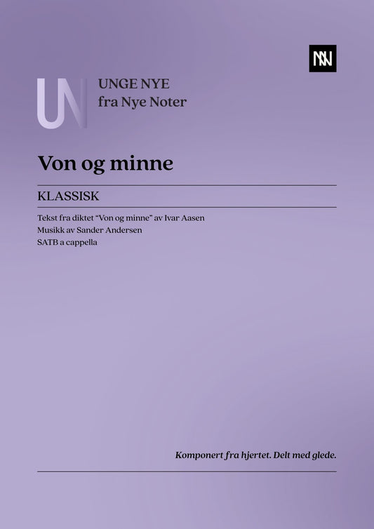 Von og minne SATB